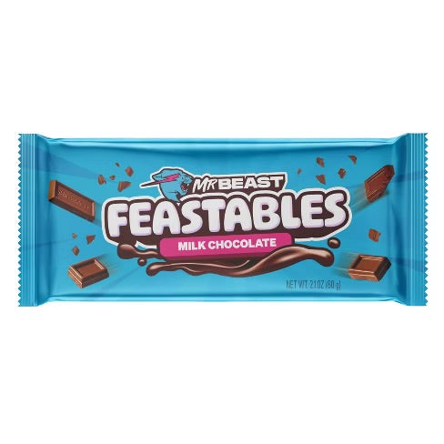 Mr Beast Feastables Milk Chocolate (10 x 60g) (USA)