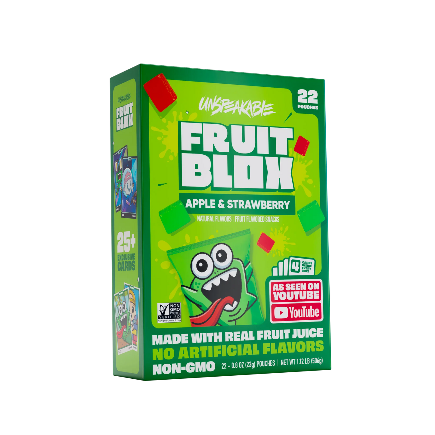 Fruitblox Blox Snacks Unspeakable Apple & Strawberry (22 Pouches)