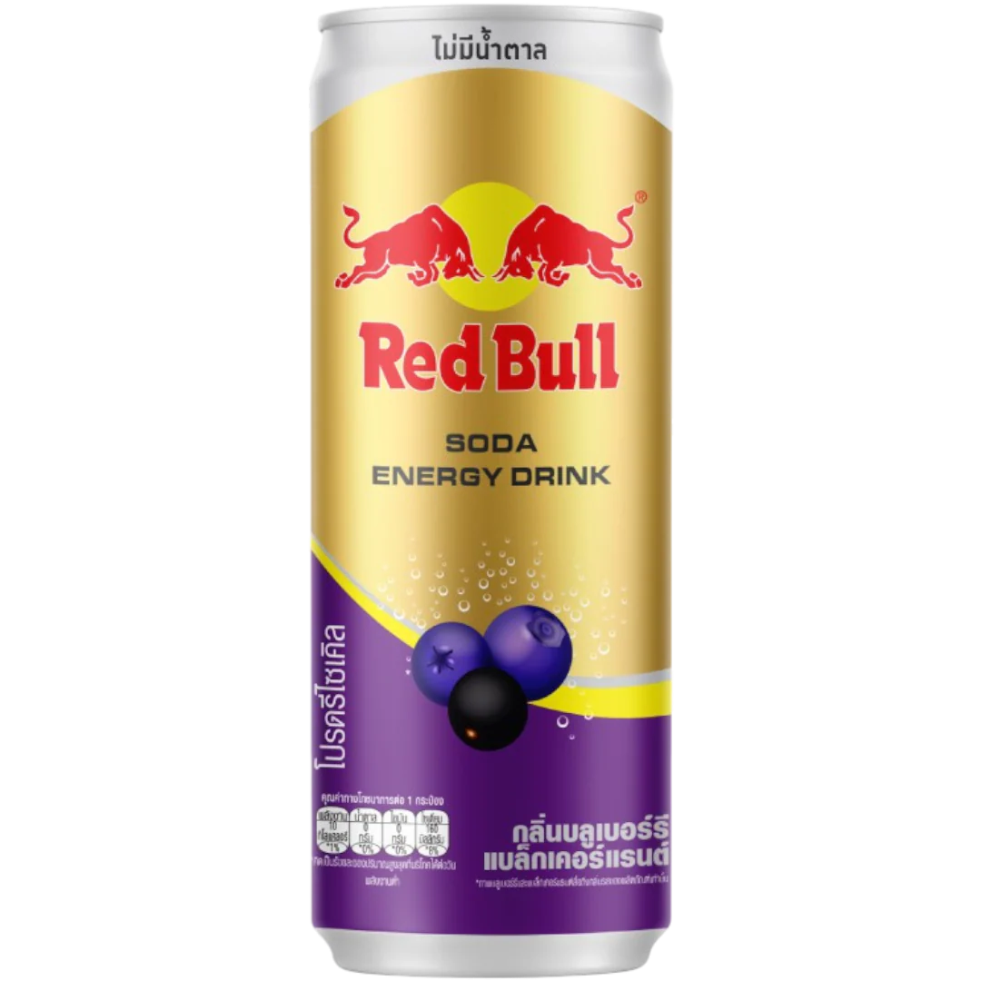 Red Bull Blueberry Blackcurrant Soda (24 x 250ml) (Thailand)