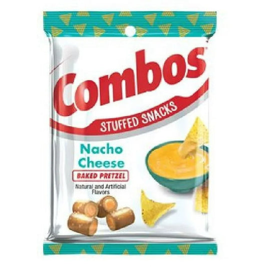 Combos Stuffed Snacks Nacho Cheese Baked Pretzel (12CT x 6.3oz)