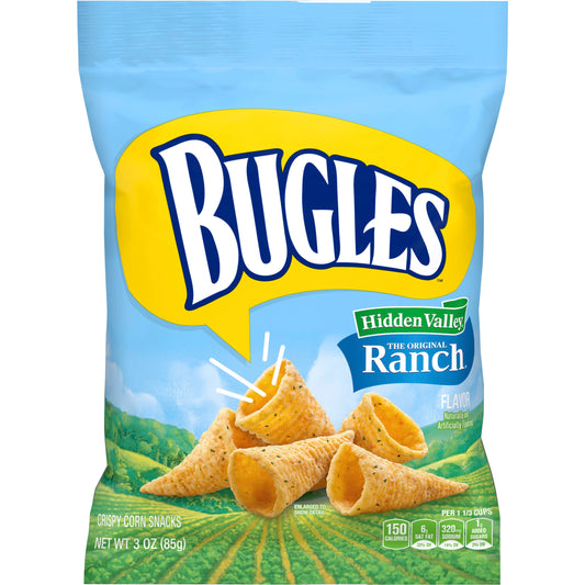 Bugles Hidden Valley Ranch Corn Snack (6 x 3oz)