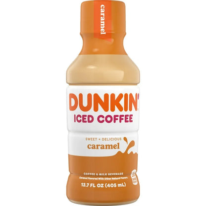 Dunkin' Caramel Iced Coffee Bottle Drink (12 x 405ml)