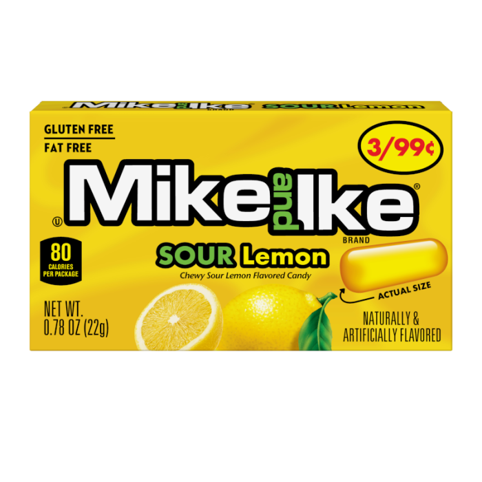 Mike & Ike Sour Lemon Changemaker (24 x 22g)
