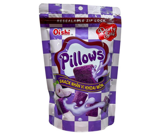 Oishi Pillow Snacks Ube Ice Cream (20 x 80g)