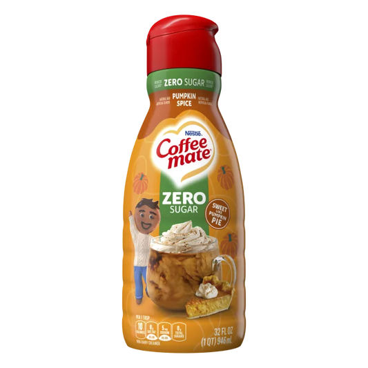 Coffee Mate Pumpkin Spice Zero Liquid Creamer (6 x 32oz)