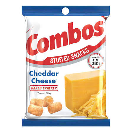 Combos Stuffed Snacks Cheddar Cheese Baked Cracker (12CT x 6.3oz)