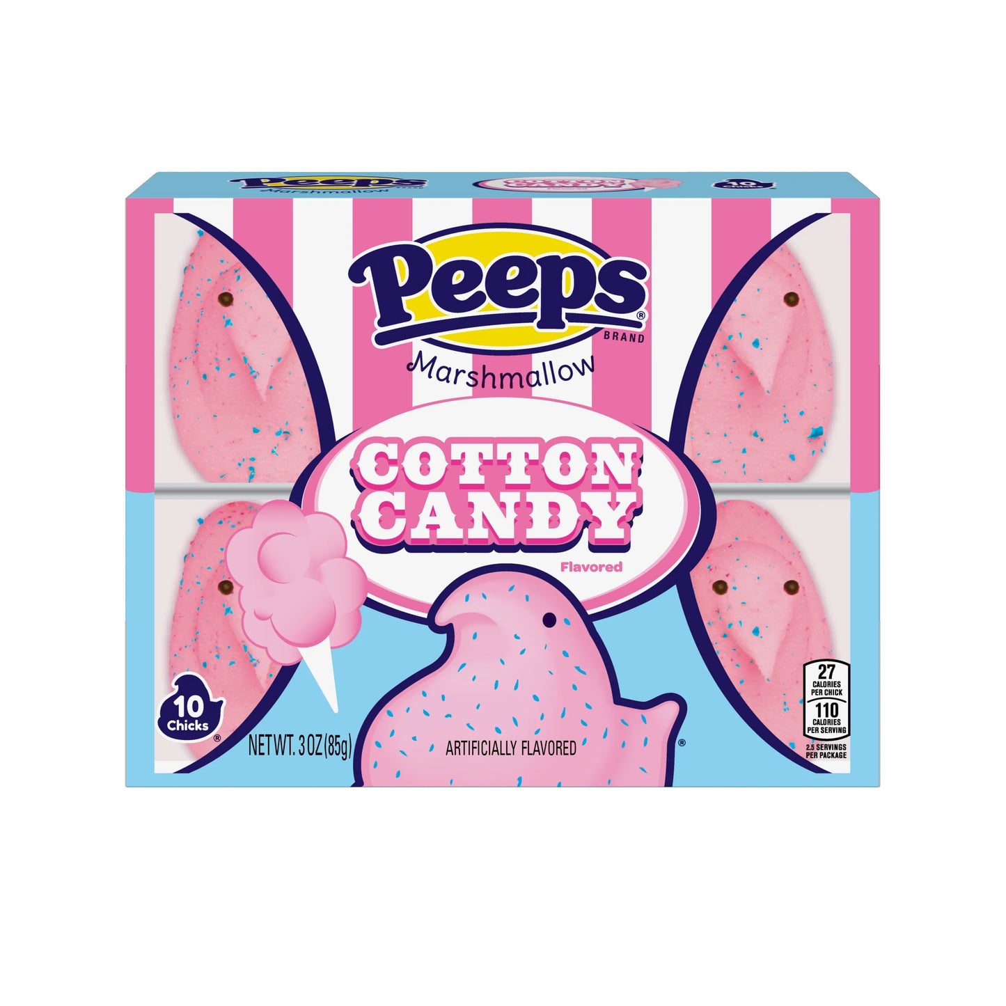 Peeps Easter Cotton Candy Chicks 10PK (85g) - 36CT
