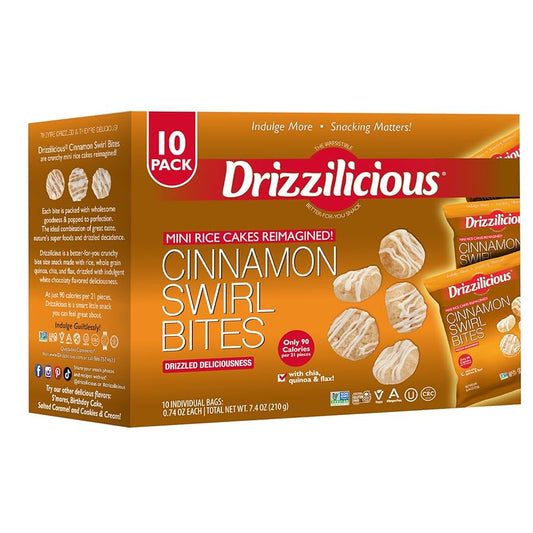 Drizzilicious Cinnamon Swirl Bites (8 x 10 x 0.74oz) 80ct