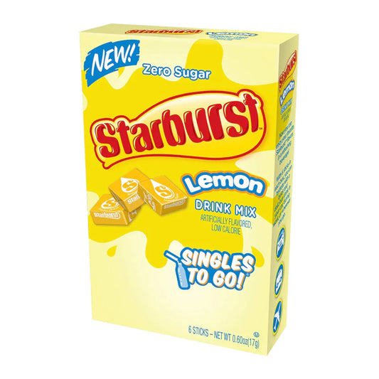 Starburst Singles To Go Drink Mix Sachets Lemon (12 x 6ct)