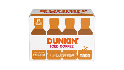 Dunkin' Caramel Iced Coffee Bottle Drink (12 x 405ml)