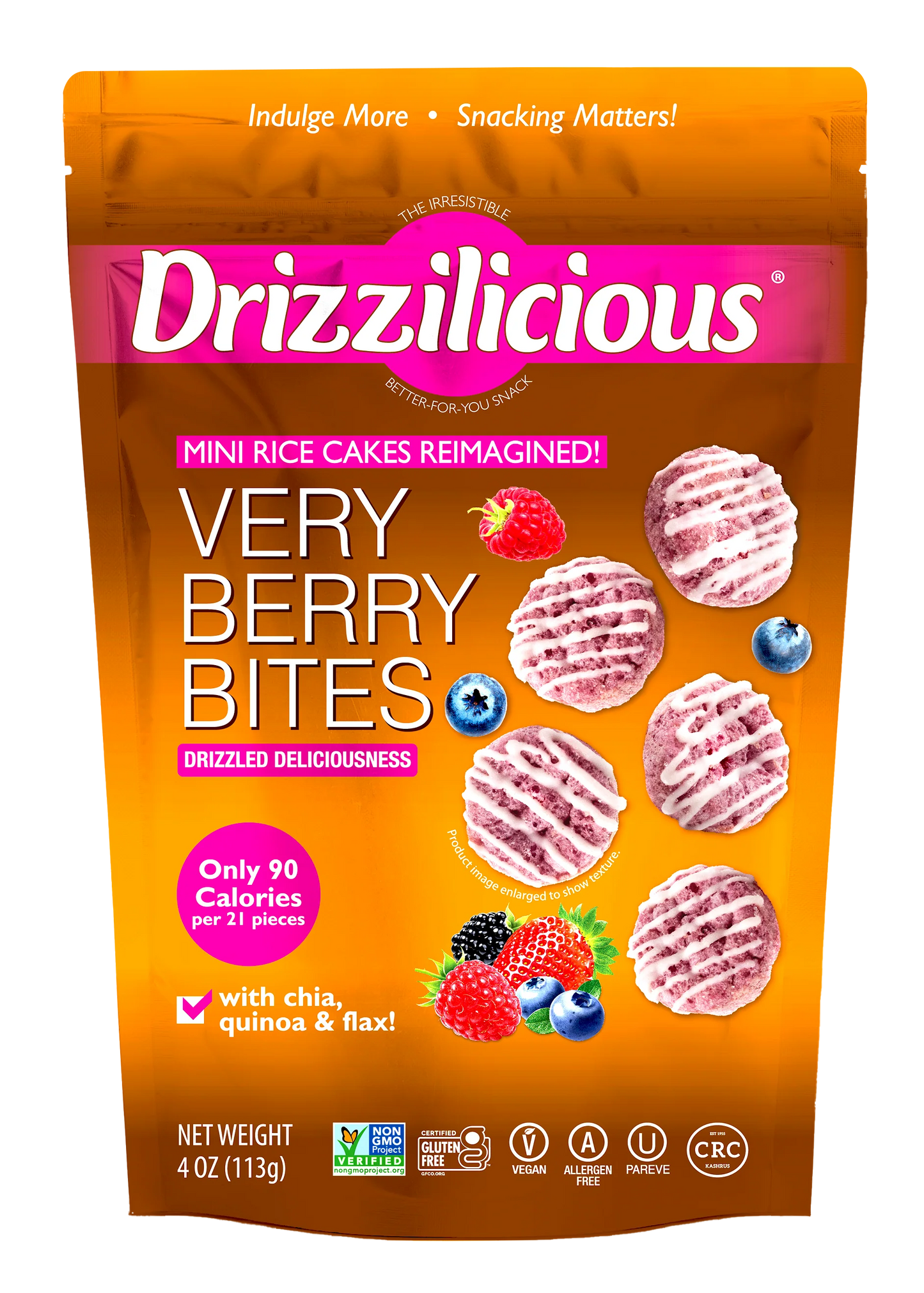 Drizzilicious Very Berry Bites (12 x 4oz)