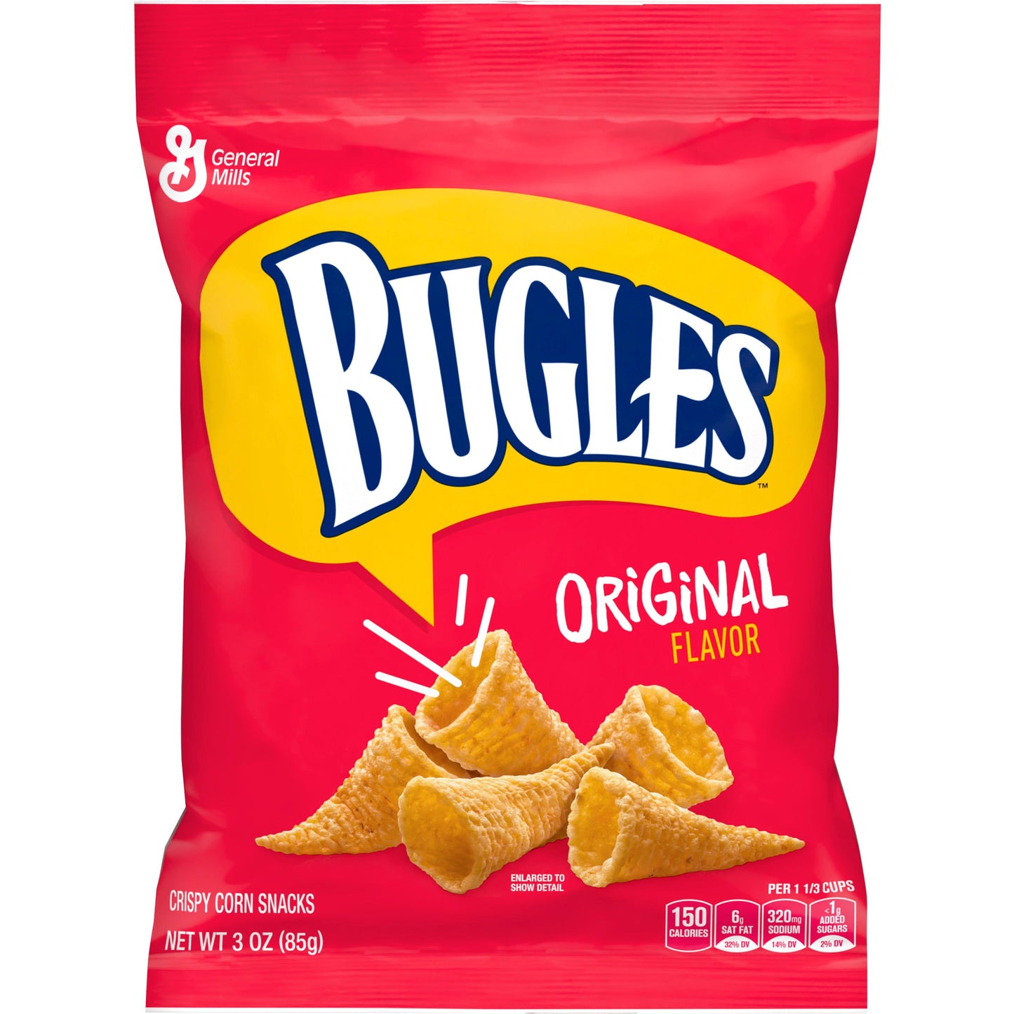 Bugles Original Flavour Corn Snack (6 x 3oz)