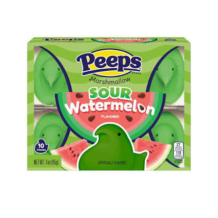 Peeps Easter Sour Watermelon Chicks 10PK (85g) - 36CT