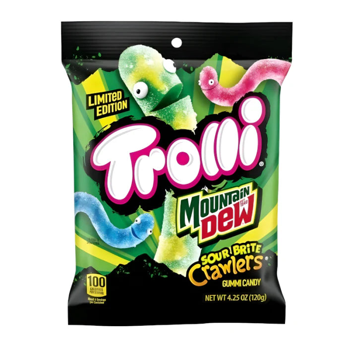 Trolli Mountain Dew Sour Bites Crawlers (12 x 4.25oz)